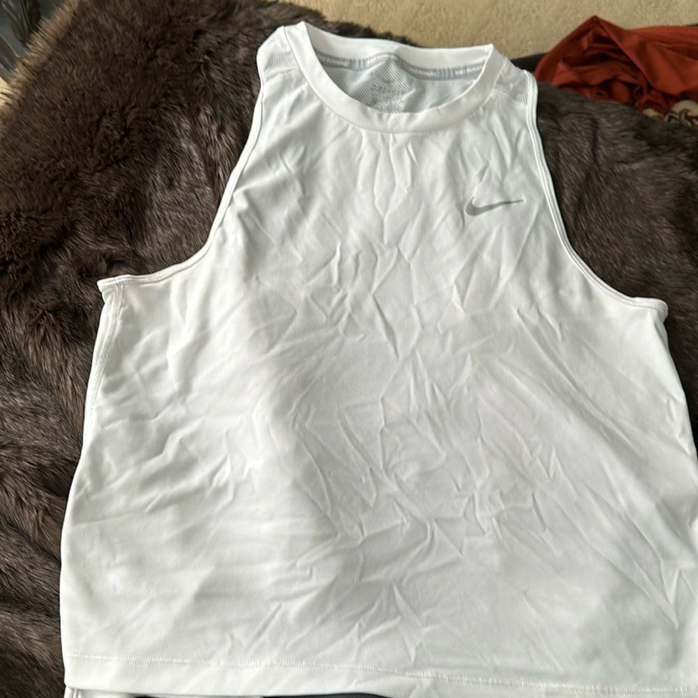 Women’s dry, fit white tank